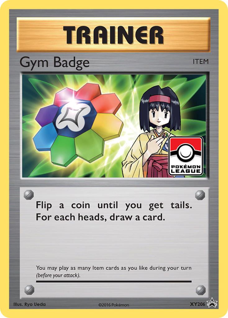XY Promo Gym Badge (Erika - Rainbow) #206 league promo